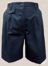 Classroom Junior Pleated Cuffed School Shorts <br>SALE ITEM: reg $17.95
