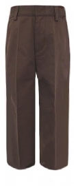 French Toast Boys Flat Front Brown School Pants