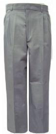 Rifle Young Mens Pleated Gray School Pants