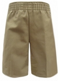 School Apparel-Tulane Elastic Waist Pull Up School Uniform Shorts