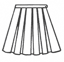Girls School Uniform Poly Skirts Junior Size
