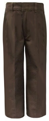 Boys brown pants Our colorful jersey-fleece pants are made from a durable cotton blend and include elasticized, pull-on waistbands and hand-warming pockets on the side seams. Dress them in extra cozy fleece pants, cargo fleece pants and micro performance fleece pants for cool weather protection and stylish casual accents.