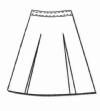Girls School Poly Plaid Skirts Junior Size